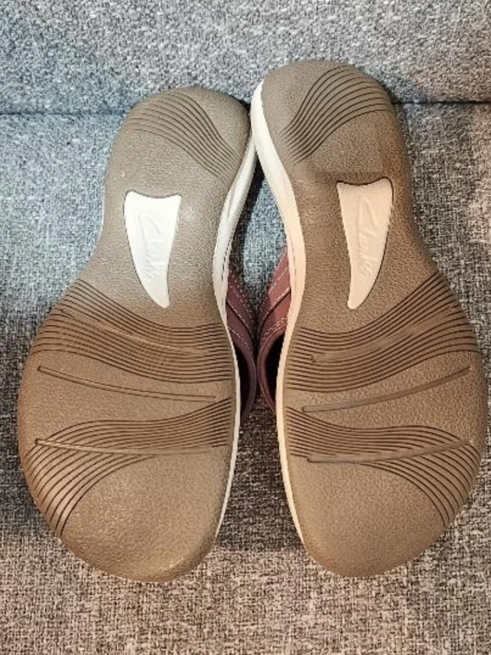 Clarks Cloudsteppers Breeze Sea Sandals Purple - Picture 6 of 6